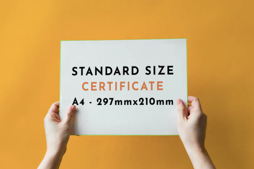 Certificate Size | What is Certificate Print Size? | Infinity Prints